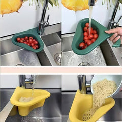 🔥Buy 2 Get 1 Free - Kitchen Sink Drain Basket Swan Drain Rack