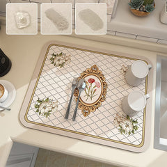 Fantasy Style Draining Mat for Kitchen & Bathroom