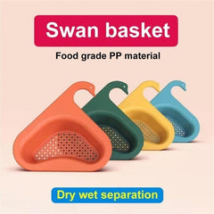 🔥Buy 2 Get 1 Free - Kitchen Sink Drain Basket Swan Drain Rack